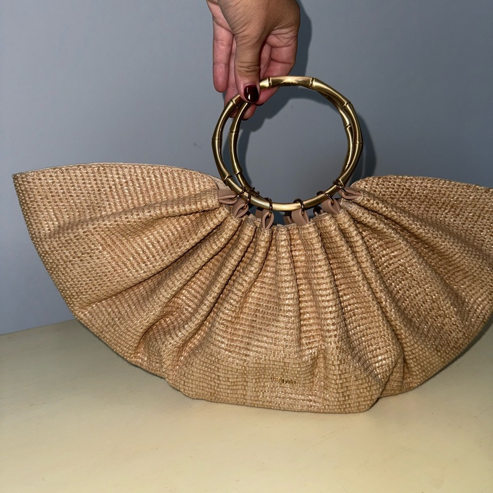 Cult Gaia Banu Top handle bag color tan